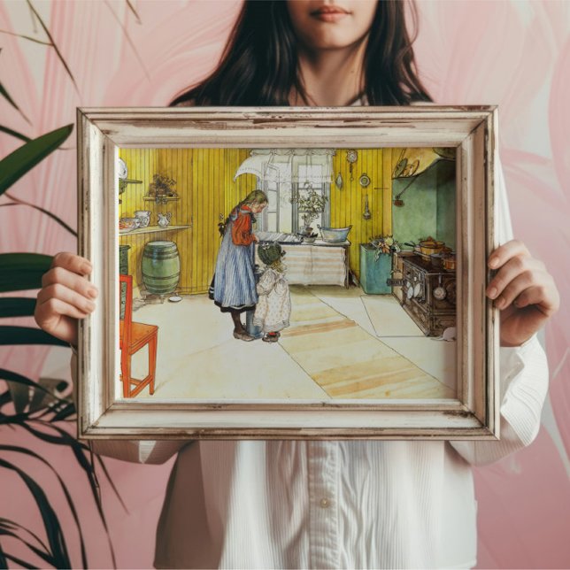 Die Küche Carl Larsson Vintage schwedische Kunst Poster (Von Creator hochgeladen)