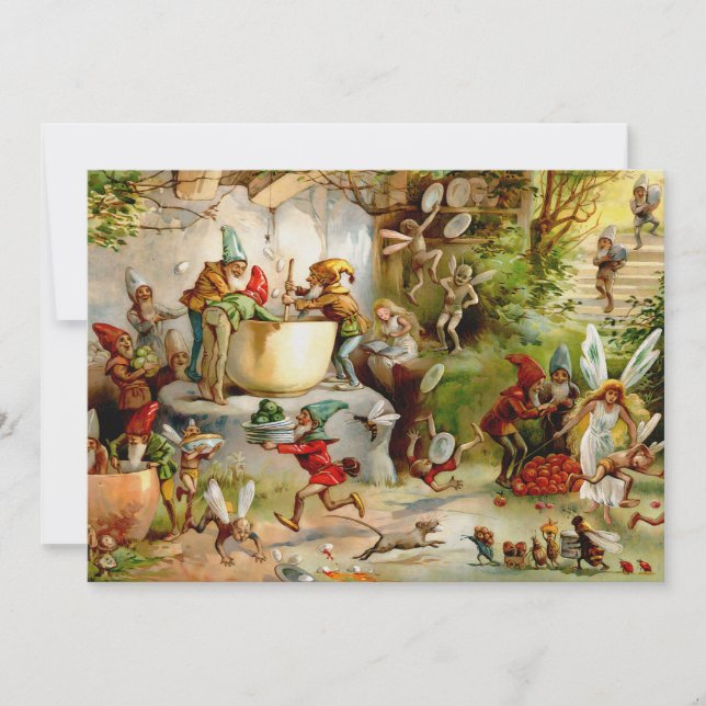 Die Küche der Gnome - 1895 Einladung (Vorderseite)