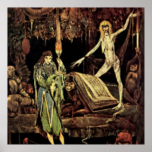 „Die Küche der Hexe“ von Harry Clarke Poster