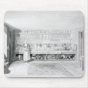Die Küche des Künstlers in Francis-Straße, 1846 Mousepad