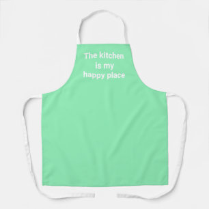 Die Küche ist meine glückliche Place Mint Green Sc Schürze