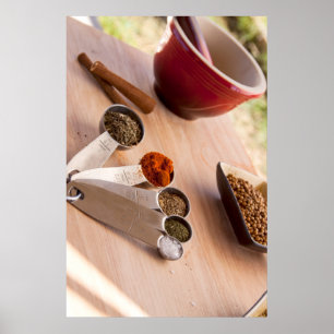 Die Küche verteilen Poster