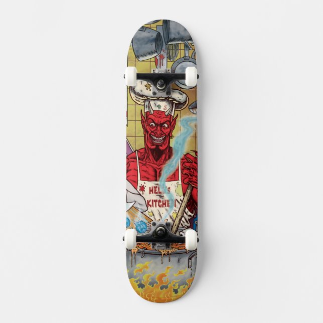 DIE KÜCHEN-TEUFEL-SKATEBOARD DER HÖLLE SKATEBOARD (Vorderseite)