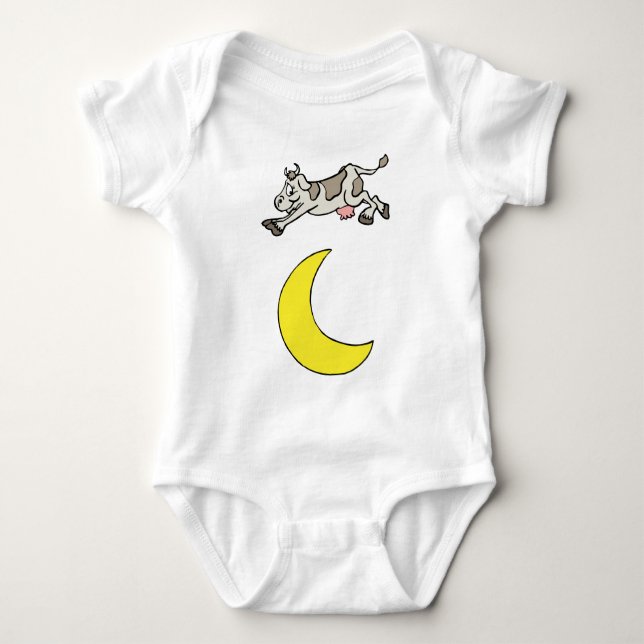 Die Kuh gesprungen über den Mond Baby Strampler (Vorderseite)