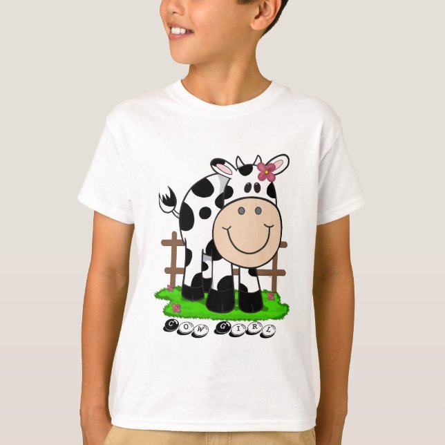 Die Kuh-Mädchen der Kinder T-Shirt (Vorderseite)