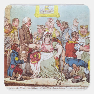 Die Kuh-Pocke oder die wunderbaren Effekte Quadratischer Aufkleber