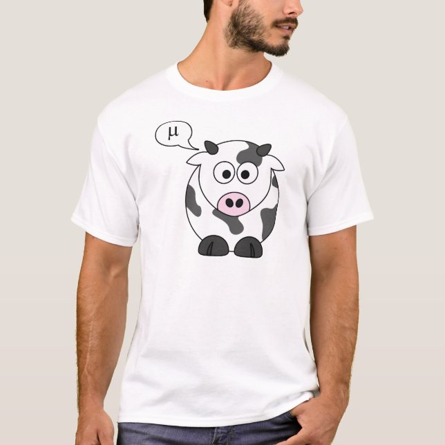 Die Kuh sagt μ T-Shirt (Vorderseite)