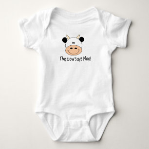 Die Kuh sagt MOO Baby Strampler