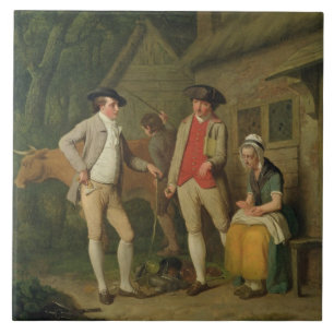 Die Kuh und die Waren Witwecostards, Distrained Fliese