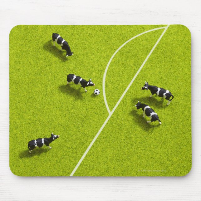 Die Kühe, die Fußball spielen Mousepad (Vorne)