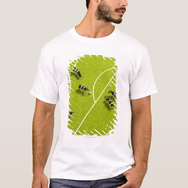 Die Kühe, die Fußball spielen T-Shirt (Vorderseite)