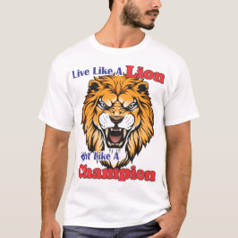 Die kühne Ästhetik eines rotierenden Löwen T-Shirt