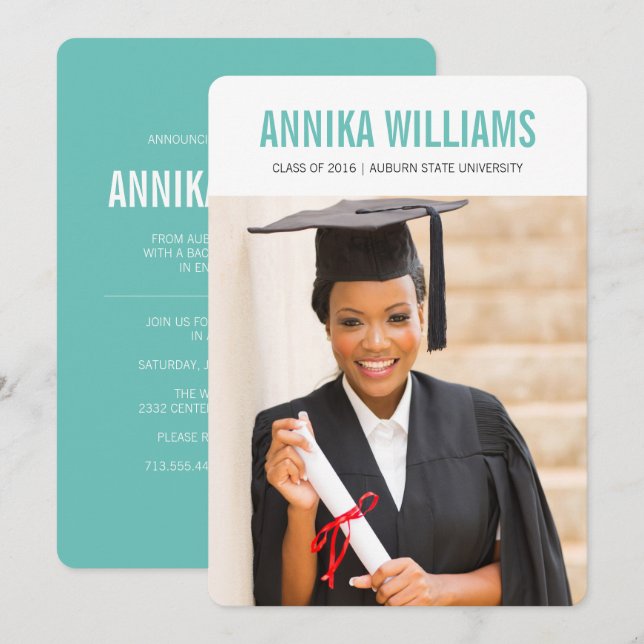 Die kühne und farbenfrohe Ankündigung des modernen (Vorne/Hinten)