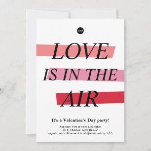 Die kühne und helle Valentinstag-Party Einladung