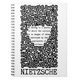 Die KULTUR wird von Nietzsche zitiert Notizblock