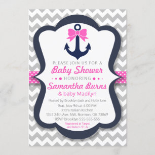 Die kundengerechte Anker-Babyparty laden - See ein Einladung