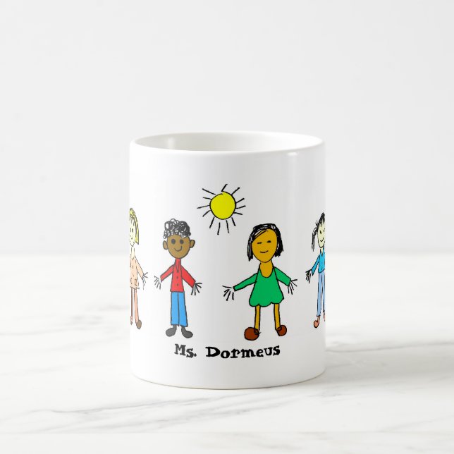 Die KUNDENGERECHTE NamensTasse des Lehrers Kaffeetasse (Mittel)
