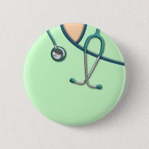 Die kundenspezifische medizinische Farbe scheuert Button