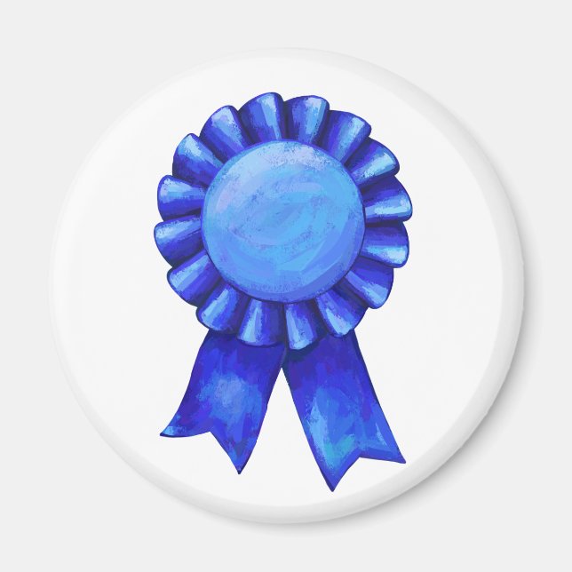 Die Kunst der Blauen Ribbon ist individuell anpass Magnet (Vorne)