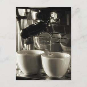Die Kunst der frischen Kaffeezubereitung / des Übe Postkarte