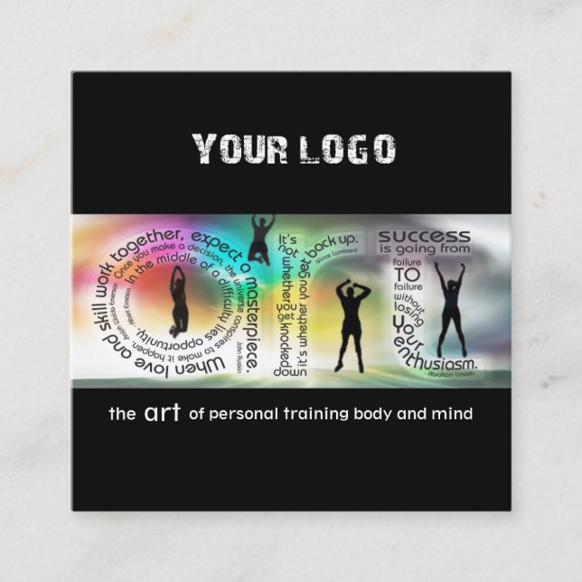 Die Kunst der Gecoacht Visitenkarte (Vorderseite)