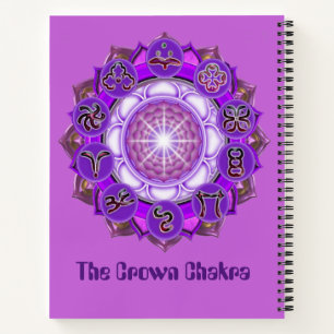 Die Kunst der Kronen-Chakra Notizbuch