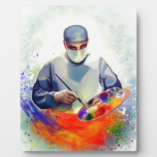 Die Kunst der Medizin Fotoplatte (Vorderseite)