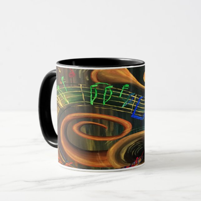Die Kunst der Musik Tasse (Vorderseite Links)
