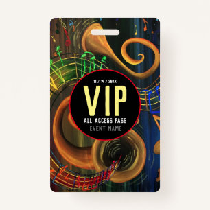 Die Kunst der Musik VIP All Access Pass Ausweis