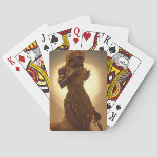 Die Kunst der schwarzen afrikanischen Königin Spielkarten