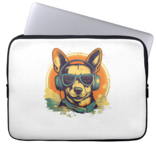Die Kunst des Hundes, die die Essenz der Kanine ei Laptopschutzhülle