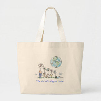 Die Kunst des Lebens auf Erdtasche Jumbo Stoffbeutel