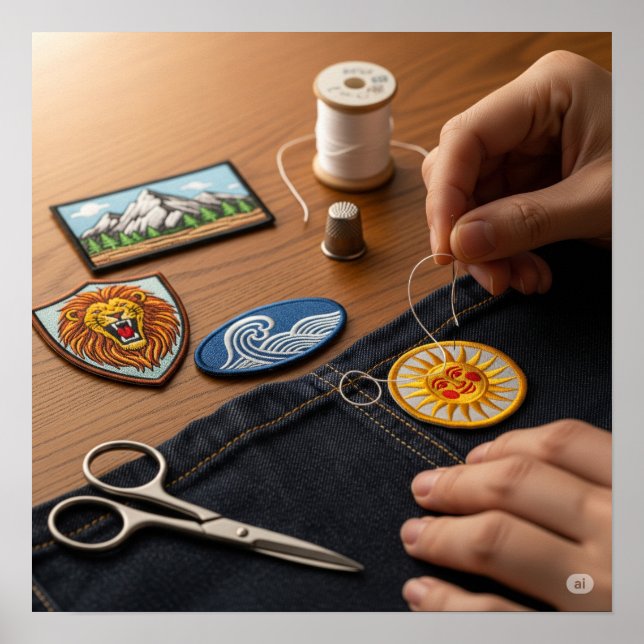 Die Kunst des Nähens Poster (Vorne)