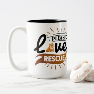 Die Kunst des positiven Hundes Motivierend Angeb Zweifarbige Tasse