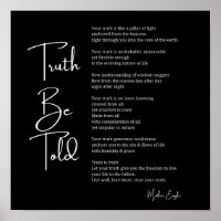 Die Kunst des Poster-Poster-Designs von Truth Be T