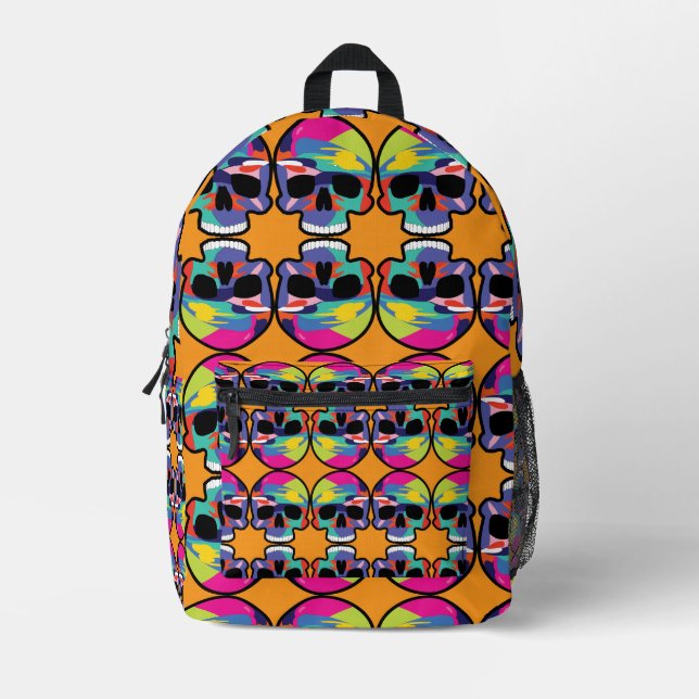 Die Kunst des Skeletts Bedruckter Rucksack (Vorderseite)