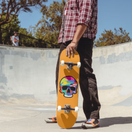 Die Kunst des Skeletts Skateboard