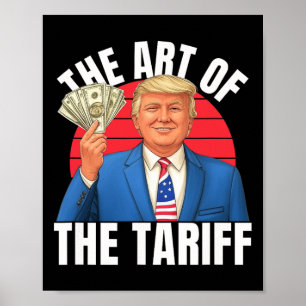 Die Kunst des Zollhandels Trump Mann Frau Liberat Poster