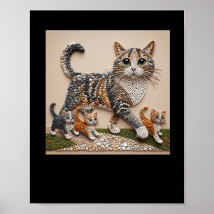 Die Kunst, Felsen in Form einer Katze anzuordnen Poster