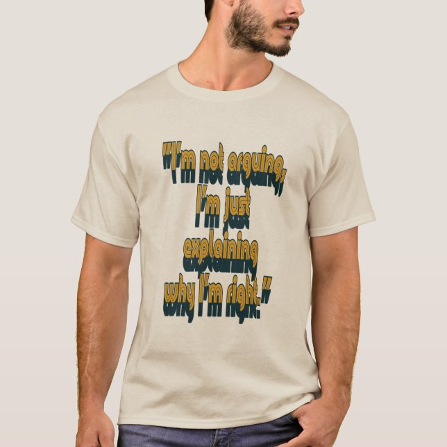 "Die Kunst, Recht zu haben" T-Shirt (Vorderseite)