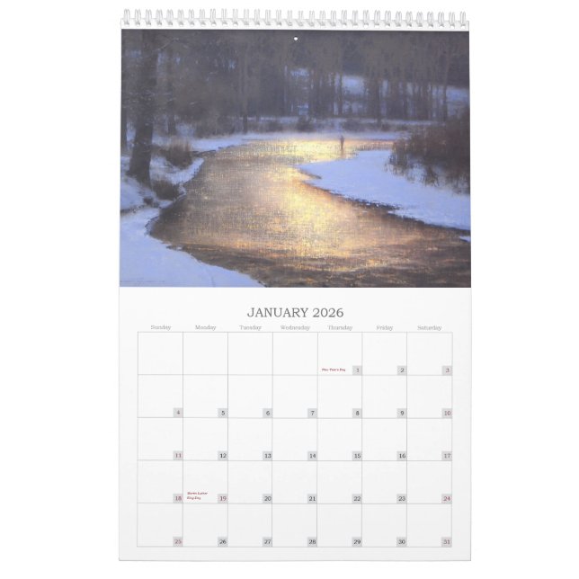 Die Kunst von Brent-Baumwolle Kalender (Jan 2026)