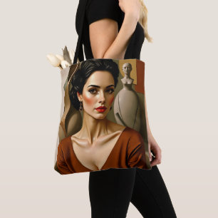 Die Kunst zwischen uns - buntes Portrait Tasche