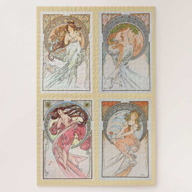 Die Künste 1898 von Alphonse Mucha (Vertikal)