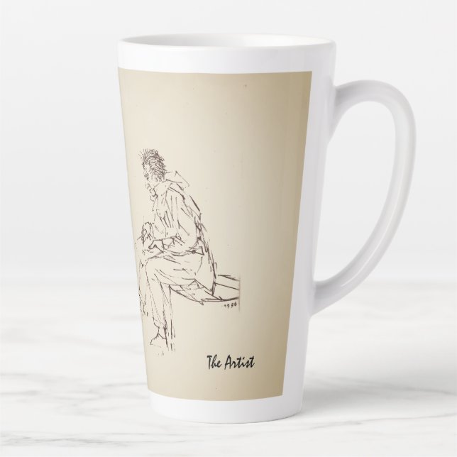 Die Künstlerin Latte Tasse (Rechts)