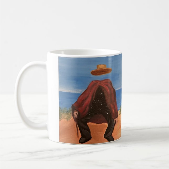 Die künstlerische Version von Magrittes "Der Thera Kaffeetasse (Links)
