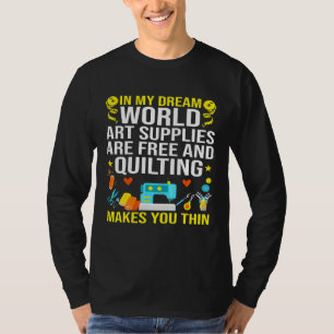Die Kunstmaterialien sind kostenlos und das Quilti T-Shirt