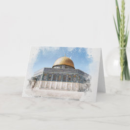Die Kuppel des Felsens Schöne islamische Heilige S Karte