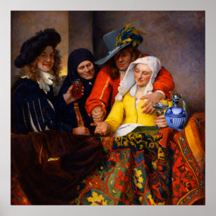 Die Kupplerin von Johannes Vermeer Poster