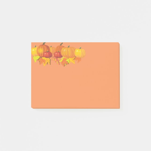 Die Kürbise des Falles Post-it Klebezettel (Vorderseite)