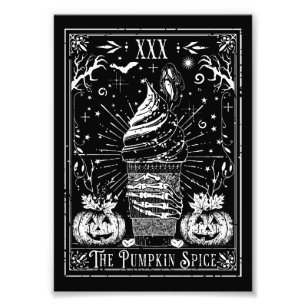 Die Kürbisgewürz-Tarotkarte Fotodruck